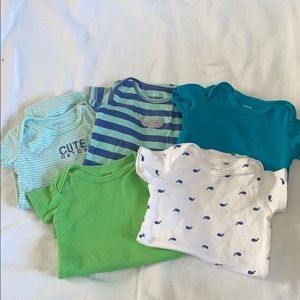 Baby boy CARTERS 3m Onesies Lot 💙